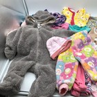 Baby Girls 6-9m Fall Winter Clothing Bundle Bunting Sweatpant Pants Long Sleeve