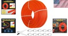 1000ft Red Pex Tubing 1 2 Inch - Leak-proof Oxygen Barrier For Radiant Heating