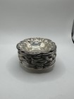 Vintage   Strawberry By Mauser Sterling Silver Salt Dip  360  2 75  X 1 2  X1