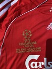 Gerrard  8 Liverpool Final Champions League 2006-2007 Short Sleeve Red Jersey