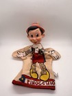 Vintage 1950 s Gund Disney Pinocchio Hand Puppet Rubber Head Cloth Body