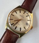 Omega Geneve Cal 565 Automatic Watch Vintage Mens Beige Dial 24 Jewels 166 041