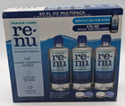 Renu Advanced Formula Multipurpose Contact Lens Solution 16oz 3 Pack Sealed