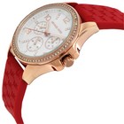 Michael Kors Pilot Quartz Crystal White Dial Ladies Watch Mko1005