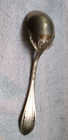 Vintage Extra Coin Silver Plate victorian sugar Spoon floral cool Patina 