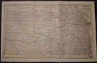 Original Antique Map-texas-indian Territory-kansas-1895