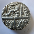 Mughals Akbar Burhanpur Mint One Rupee Silver Coin 11 41 Grams Z-208 Die Flaw