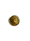 Antique Original Civil War Era Southern Small Brass Cuff Buttons  Qty 2