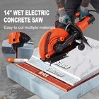 Uimoso 14   Electric Concrete Saw Wet dry Saw Cutter With Water Pump And Blade