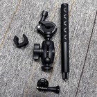 120cm Invisible Extendable Selfie Stick   Motorcycle Mount For Insta360 X3 X4 X5