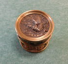 One Antique Russell Erwin Hummingbird Ornate Door Knob And Rosette Brass Bronze