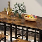Industrial Dining Table Chair Set Kitchen Counter Height Pub