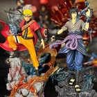 25cm Naruto Anime Figure Uzumaki Naruto Uchiha Sasuke Pvc Statue Gift