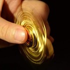 Gold Fidget Spinner Magic Orb Anxiety Toys Stress Relief Reducer Spin Fidgets   
