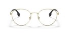 Versace Ve 1279 1002 Gold Metal Round Eyeglasses 53mm