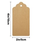 Kinglake Kraft Paper Gift Tags 2x4 Inch With String - 50 Pcs Inch  Brown 