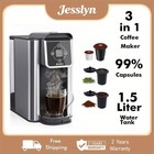 Jesslyn 3 In 1 Single Serve  Coffee Machine  Fits K-cup  Grounds  Tea