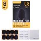 Focusound Saxophone   Clarinet Mouthpiece Cushions  Thick  0 8mm   Black 