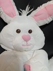 Fisher Price Puffalump Bunny Rabbit Plush 12  White 1992 Pink Rose Htf Vintage