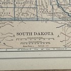 Antique 1927 Map Of South Dakota 15   x11   