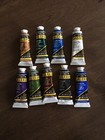 Vintage Winsor   Newton Acrylic Paints Mixed Lot 16 Tubes 2 Fl Oz Galeria Finity