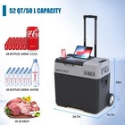Acopower 52qt Pro Portable Solar Powered Car Fridge Freezer  Rv App Control