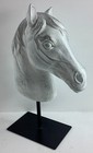 Equestrian Horse Head Figurine Statue Southwestern Cowboy Medieval Majestic