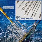 Large Fishing Harpoon 1 11 Prong Barded Stainless Steel Hunting Fish Gig Gaff   