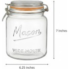 Mason Jars Large Wide Mouth Glass Half Gallon Food Storage   Canning - Lot Of 4