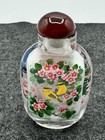 Vintage Chinese 19th Century Hand Painted Rare Birds Snuff Bottle