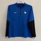 Nike Dri-fit Mens Large Kentucky Wildcats Blue 1 4 Zip Pullover
