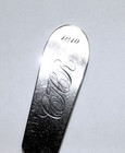 Antique American J m barrows Pure Coin Silver Spoon Dated 1810