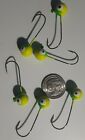 36 Pieces   6-pack Lot Matzuo Jig Heads 3 8 Oz  Hooks Chartreuse  