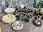 35   Pc Vintage Sanding Sleaves Abrasive Drums Discs Buffer   Drill Attachment