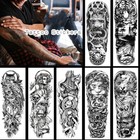 Large Arm Sleeve Tattoo Waterproof Temporary Tatoo Sticker Men Women Fake Tatto   
