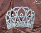Queen Large Tiara Crown Crystal Headband Beatuy Pageant Wedding Party Costumes
