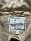 Fat Face Tan Brown Linen Military Oversized Summer Jacket  Size 12  Excellent Co