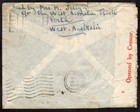 074 Australia To Uk Gb Censored Wwii Air Cover 1941 Perth  Wa -edinburgh