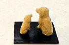 Vintage Miniature Doll House Plastic celluloid Dog s -made In Japan