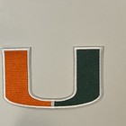 University Of Miami Hurricanes Vintage Embroidered Iron On Patch 3    X 1 75   