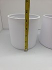 Set Of 2 Clip-on White Linen Drum Round Lamp Shades 5  X 5 