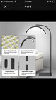 Black Led Beauty Floor Lamp Dimmable Adjustable Height Remote Control 3200-6500k