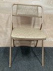 Hamilton Cosco Vintage Folding Card Table Chair Atomic Mcm 1950s Beige