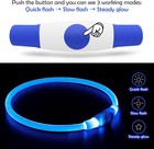 Light Up Dog Collar  Bseen Usb Rechargeable Flash Dog Necklace Light  Pet Safety