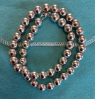 Tiffany   Co Sterling Silver 10mm Bead Ball Necklace 18  Vintage   Vintage Bag