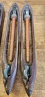 5 Vintage 2 Draper Trumold Weaving Loom Boat Shuttles With Bobbin Metal Wood 16   