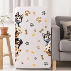 Dog Wall Decor Paw Print Stickers Decal Dog Door Room Pup Art Wall Decor For