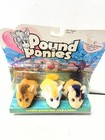Nip Pound Ponies Lot Of 3 1997 Mini Horses Pony Plush Vintage Galoob New In Pkg 
