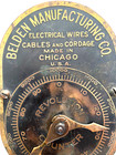 Brass Revolution Counter Wire Cordage Cable Scale Rare Antique Belden Mfg  Co 