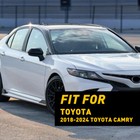 Chrome Delete Blackout Overlay For 2018-24 Toyota Camry Window Trim F